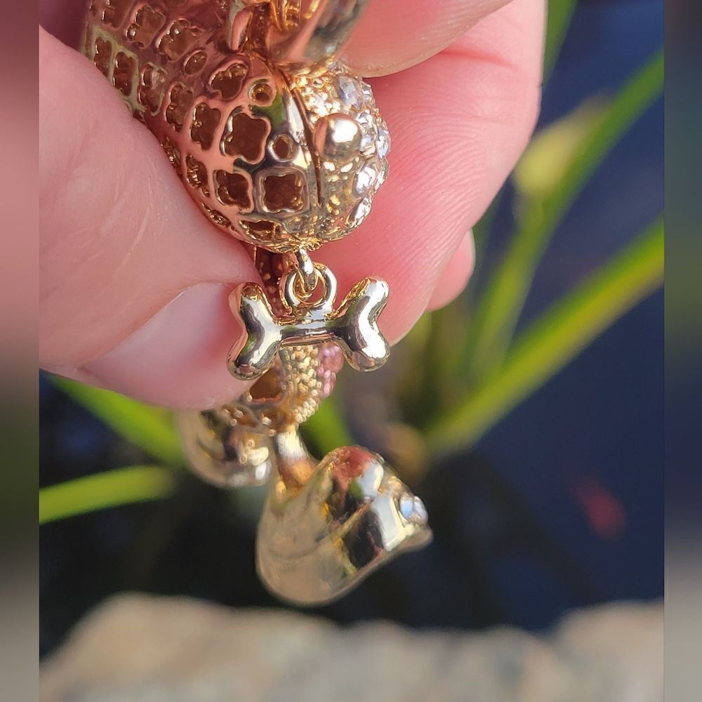 Austrian Crystal Dog Keychain‎ - Picture 8 of 8